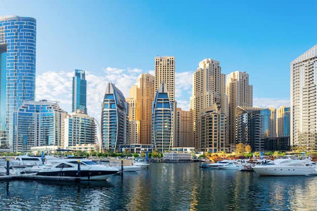 Skyscrapers at Dubai Marina